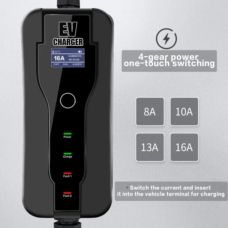 11KW 16A แบบพกพา EV Charger Ty - Type 2 Portable Ev Charger 11Kw Cee บทวิจารณ์และราคา